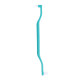 Monobundle toothbrush double-sided, curved, turquoise